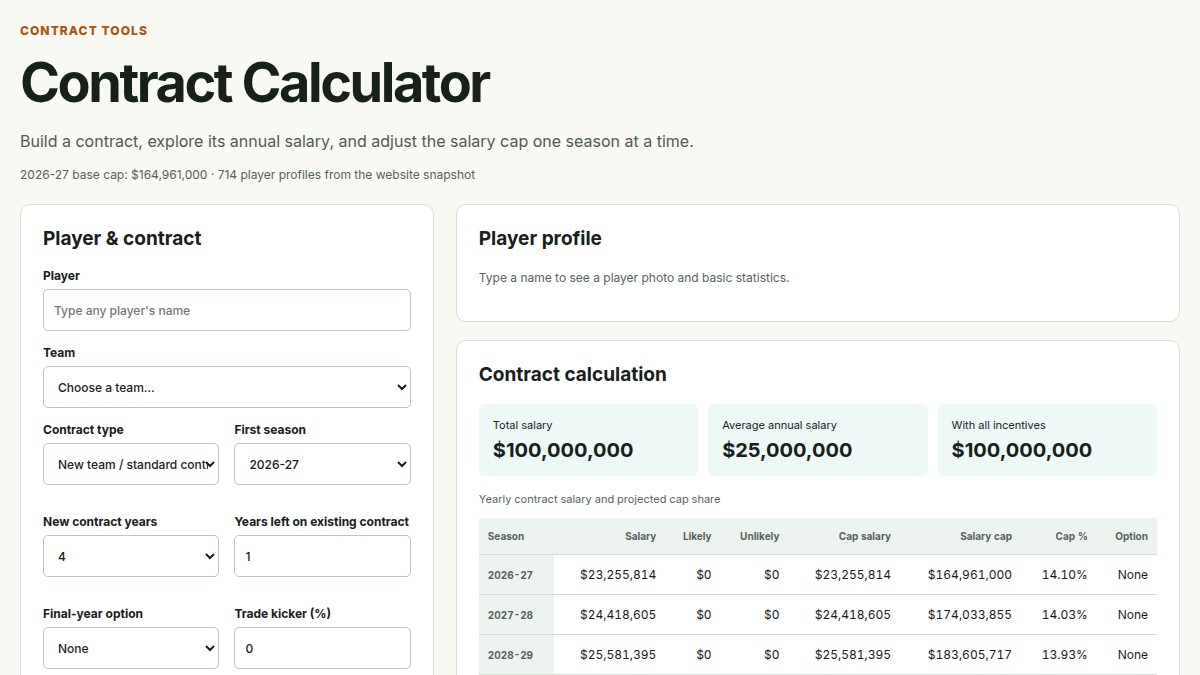 Contract Calculator project preview